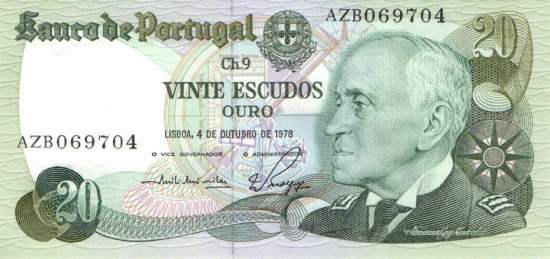20 Escudos 4.10.1978